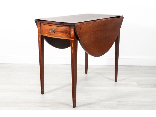 Pembroke Drop-Leaf Table With American Eagle And Shield Motifs