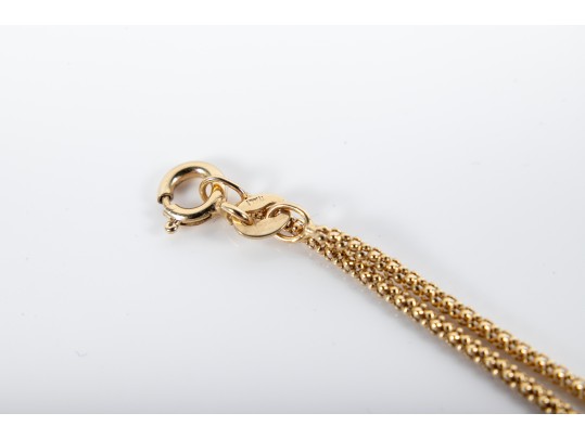 Trio Of Sterling Vermeil Chain Necklaces