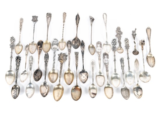 Sterling Silver Demitasse Souvenir Spoons