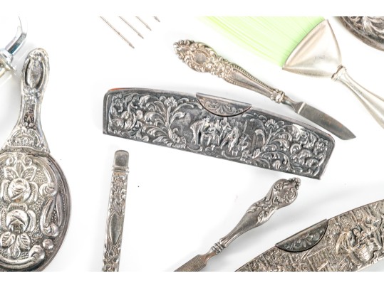 Ladies Sterling Silver Vanity Accessories