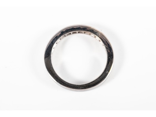 14k White Gold Moissanite Ring Size 5.75