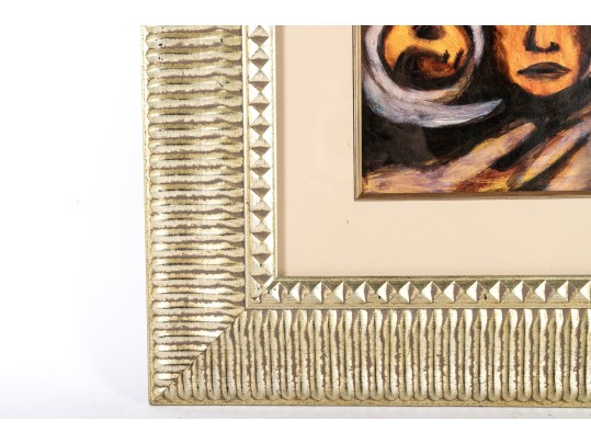 David Alfaro Siqueiros (Mexican, 1896-1974) Acrylic On Paper, Mother And Infant