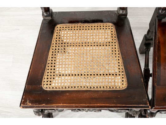 Antique Jacobean Styled Accent Chairs