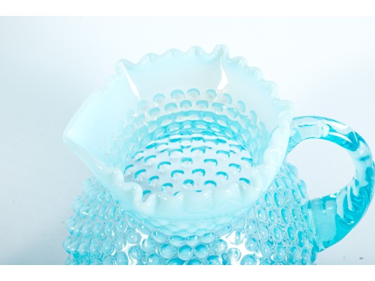Blue Hobnail Depression Glass