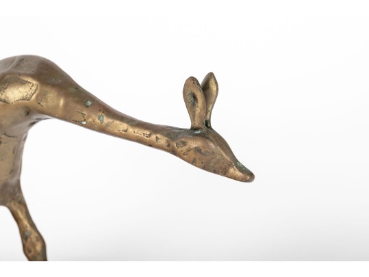 Vintage Brass Giraffe Figurine