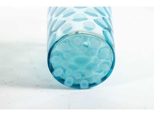 Blue Coin Spot Depression Glass Drinkware