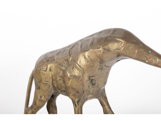 Vintage Brass Giraffe Figurine