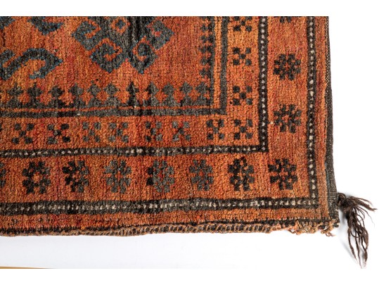 Vintage Distressed Wool Scatter Mat Or Pillow Case (3'9