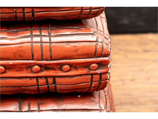 1960's Lacquered Wood Stacked 