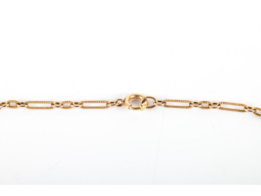 10k Yellow Gold US Navy Nautical Charm Bracelet