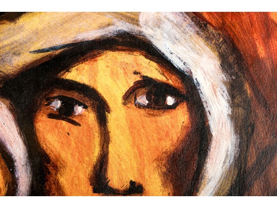 David Alfaro Siqueiros (Mexican, 1896-1974) Acrylic On Paper, Mother And Infant