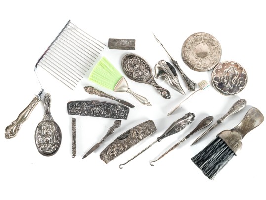 Ladies Sterling Silver Vanity Accessories