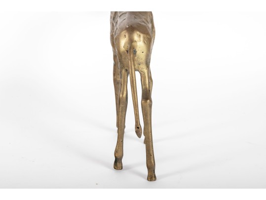 Vintage Brass Giraffe Figurine