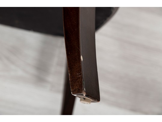 Hollywood Regency Styled Leopard Pattern Upholstered Barrel Chairs