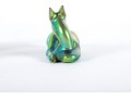 Zsolnay Hungary Eosin Iridescent Ceramic Animal Figurines