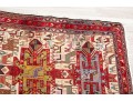 Colorful Wool Runner Rug With Camel Motifs (9’6” X 3’9)