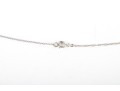 Dainty 14k White Gold Gray Cultured Pearl Pendant Necklace