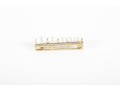 10k Yellow Gold Cultured Pearl And Diamond Ladder Pendant