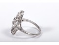 Shreve & Co. Platinum Moissanite Filigree Ring Size 3.5
