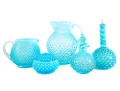 Blue Hobnail Depression Glass