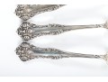 Simpson Hall Miller & Co. Sterling Silver Tea Spoons With Green Man/Lion Handles
