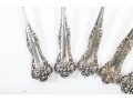 Simpson Hall Miller & Co. Sterling Silver Tea Spoons With Green Man/Lion Handles
