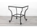 Glass And Iron Cocktail Table