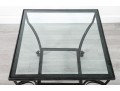 Glass And Iron Cocktail Table
