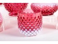 Hobnail Cranberry Depression Glassware