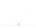 Dainty 14k White Gold Gray Cultured Pearl Pendant Necklace