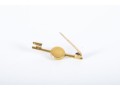 14k Yellow Gold MOP Mushroom-Motif Bar Pin
