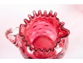 Cranberry Coin Depression Glass Pitchers