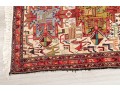Colorful Wool Runner Rug With Camel Motifs (9’6” X 3’9)