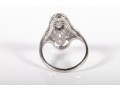 Shreve & Co. Platinum Moissanite Filigree Ring Size 3.5