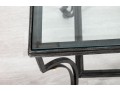 Glass And Iron Cocktail Table