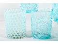 Variety Of Blue Depression Glass Tumblers