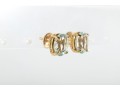 18k Yellow Gold Aquamarine Stud Earrings
