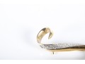 14k Yellow Gold Diamond Brooch