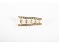 10k Yellow Gold Cultured Pearl And Diamond Ladder Pendant