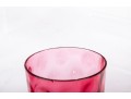 Fifteen Cranberry Coin Depression Glass Cups