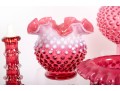 Hobnail Cranberry Depression Glassware