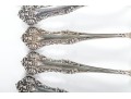 Simpson Hall Miller & Co. Sterling Silver Tea Spoons With Green Man/Lion Handles