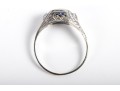 18k White Gold Sapphire Ring Size 7.25