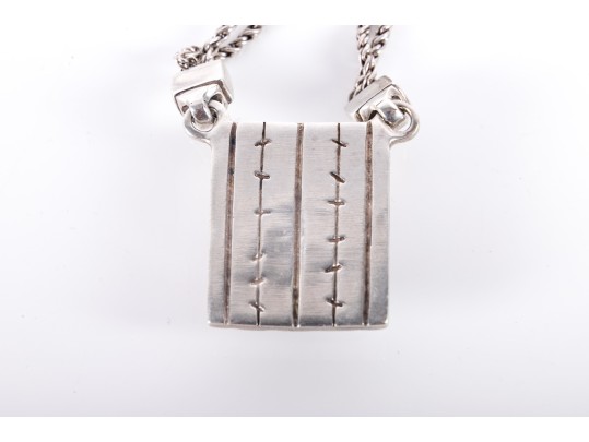 Lisa Jenks Sterling Silver Tigers Eye Necklace