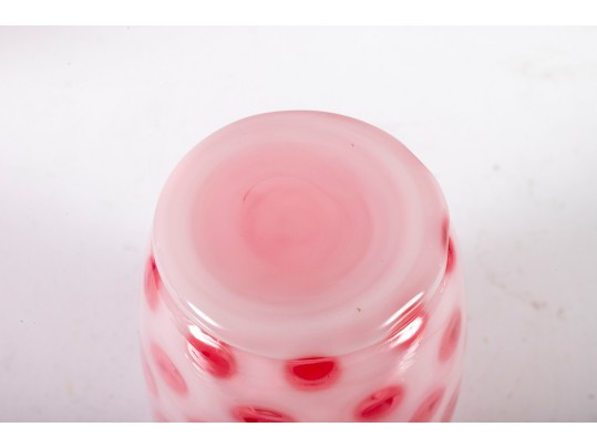 Milky Pink Coin Depression Glassware