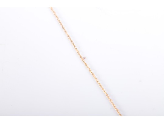 10k Yellow Gold Diamond Heart Pendant Necklace