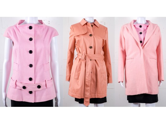 Fabulous Pink Women's Jackets Including Terri Jon And Brooks Brothers