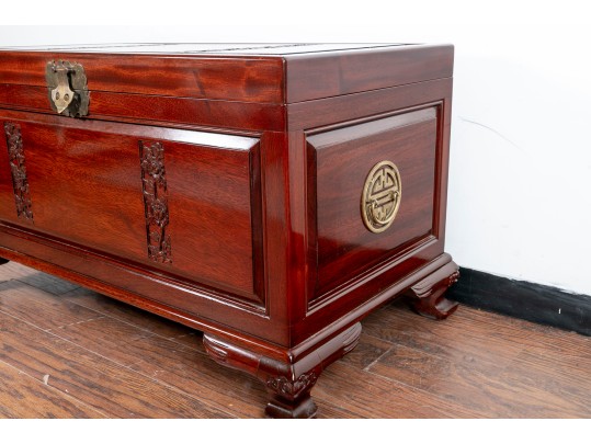 Chinese Campaign Carved Chest
