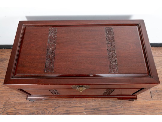 Chinese Campaign Carved Chest