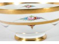 Julius H. Brauer Porcelain Floral And Gilt Centerpiece Bowl